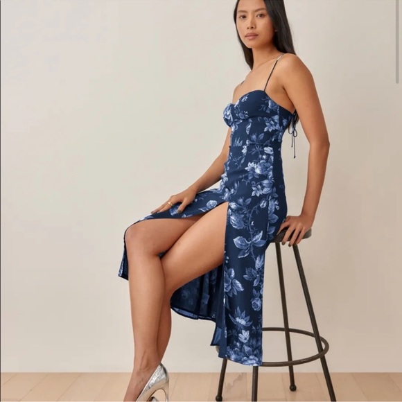 Reformation Juliette Dress Lottie Size 8 - Picture 8 of 16